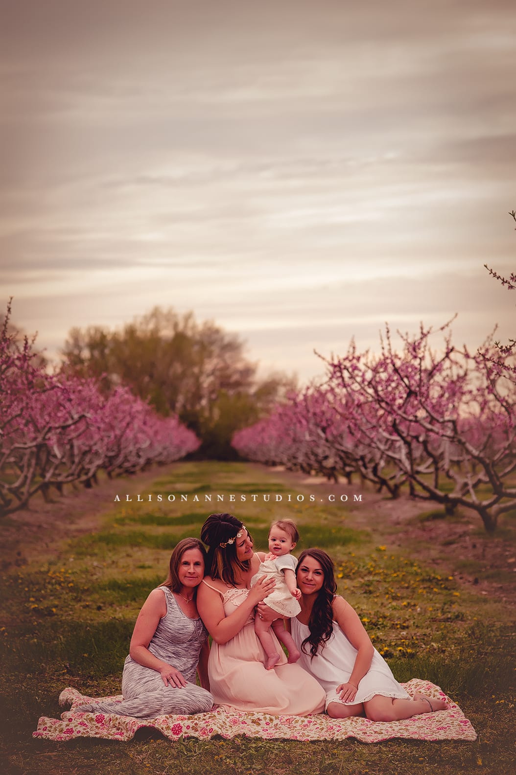 Pastore Orchard, Mommy & Me Mini Sessions, Peach blossoms, generations, Elm New Jersey, Springtime, Hammonton, AllisonAnne Studios, Best family photography