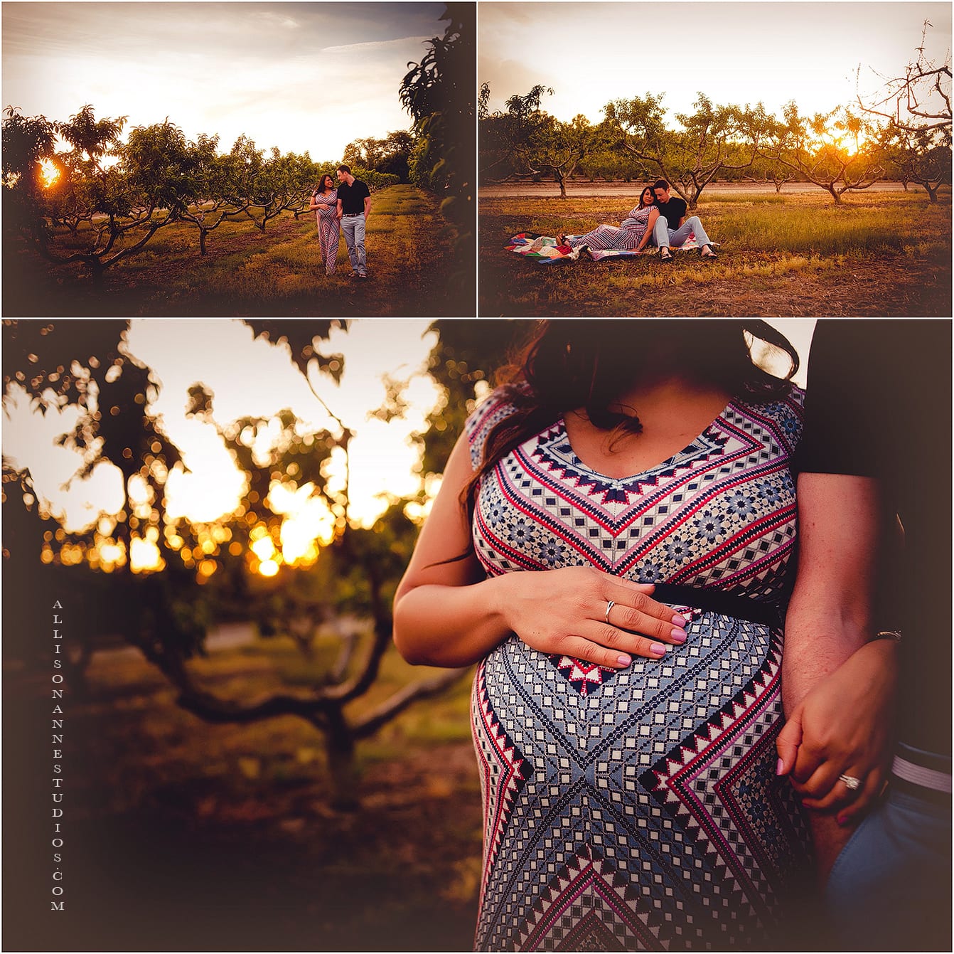 New Client, first child, peach orchard, Destination Maternity, maternity session, Best SJ Photographer, AllisonAnne Studios, best maternity photographer