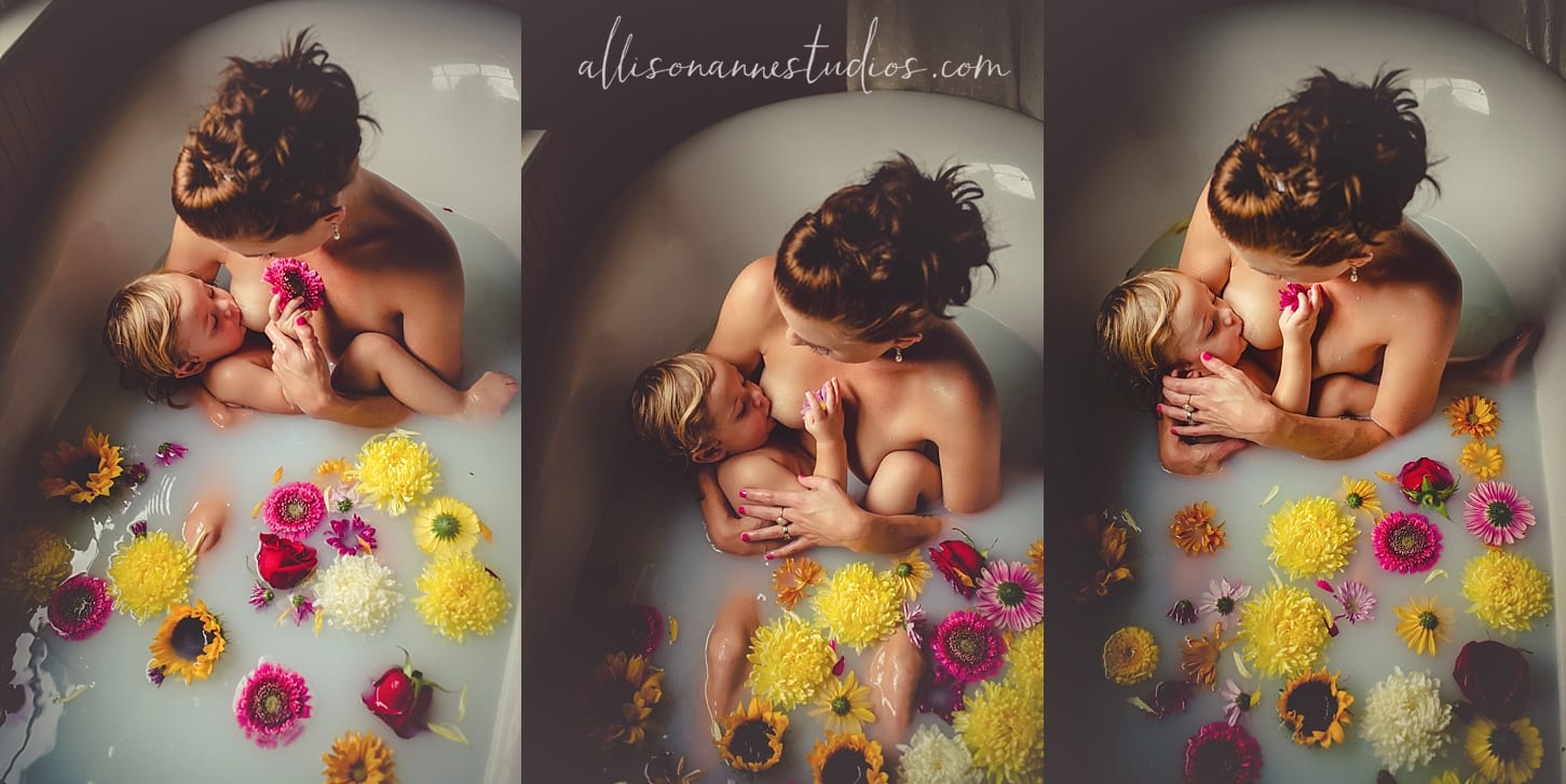 Littles, breastfeeding, blooms, blossoms, milk bath, mom, kimonos, bert's bees, snuggling, love, Hammonton, best photographer south jersey, AllisonAnne Studios, Allison Gallagher