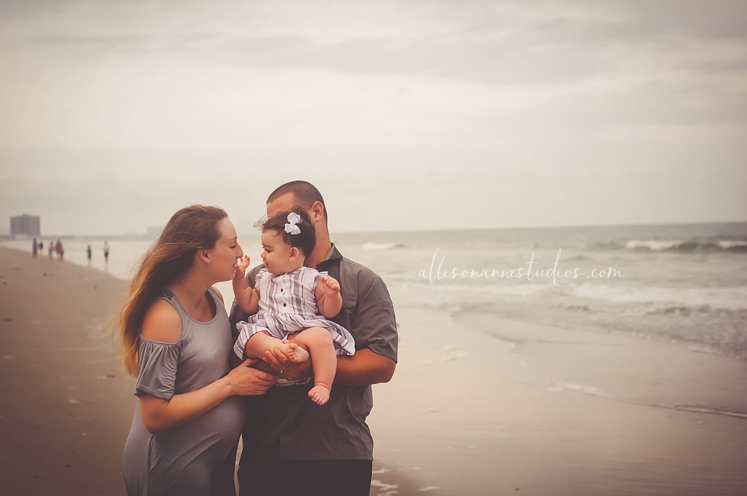Amelia, no cake for me, 37 weeks pregnant, love, Hammonton, AllisonAnne Studios, Allison Gallagher, sandy beaches, jersey shore, clouds and fog are a good thing