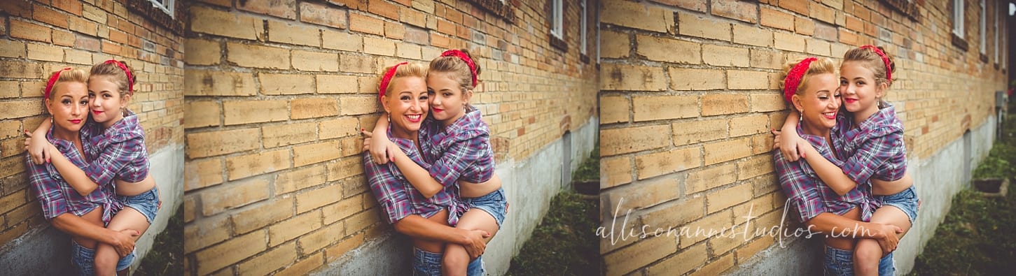 pin-up, bandana, red, converse, plaid, hug, mommy and me, mommy and daughter, mommy and me photography, south jersey photographer, best photographer Hammonton, family session photography, adorable, family session, red lipstick, style
